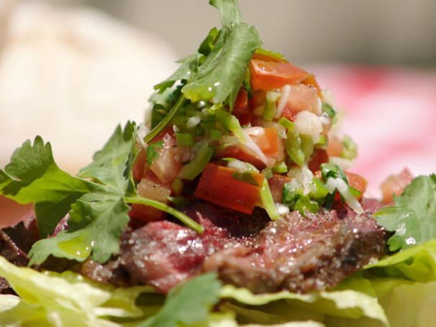 Broodje entrecote met salsa