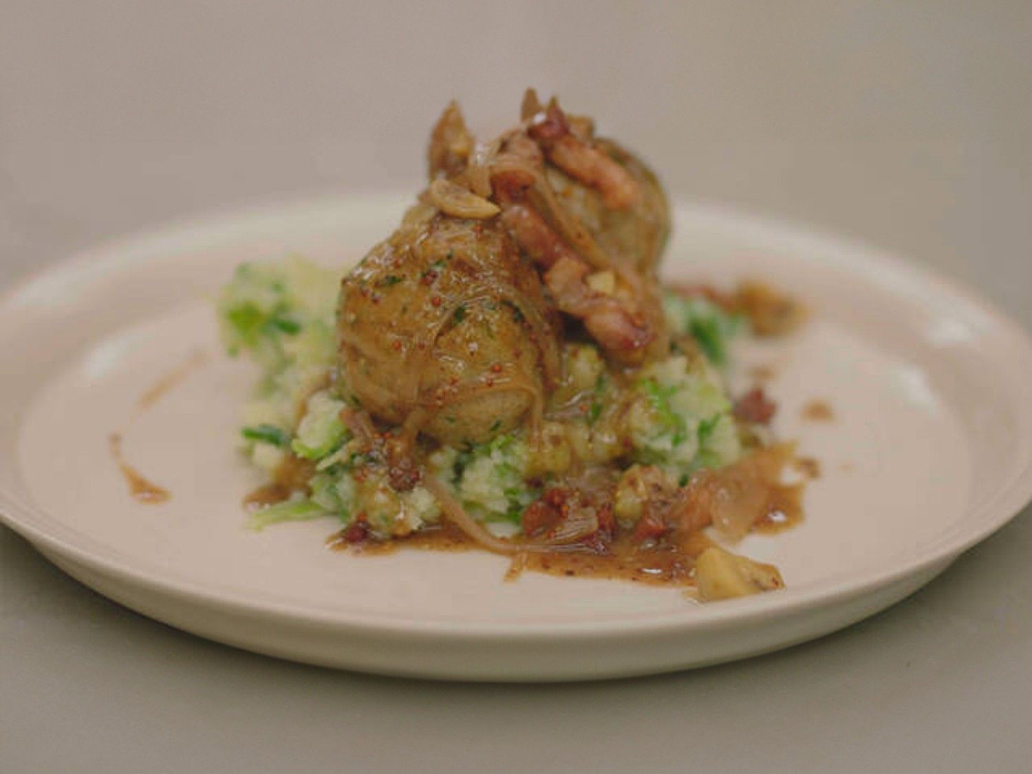 Kippengehaktballen met savooistoemp