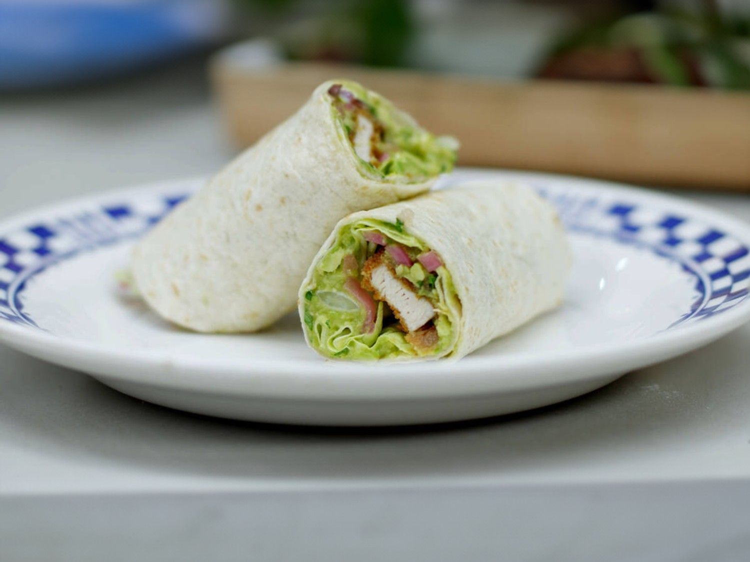 Tortilla met krokante kip